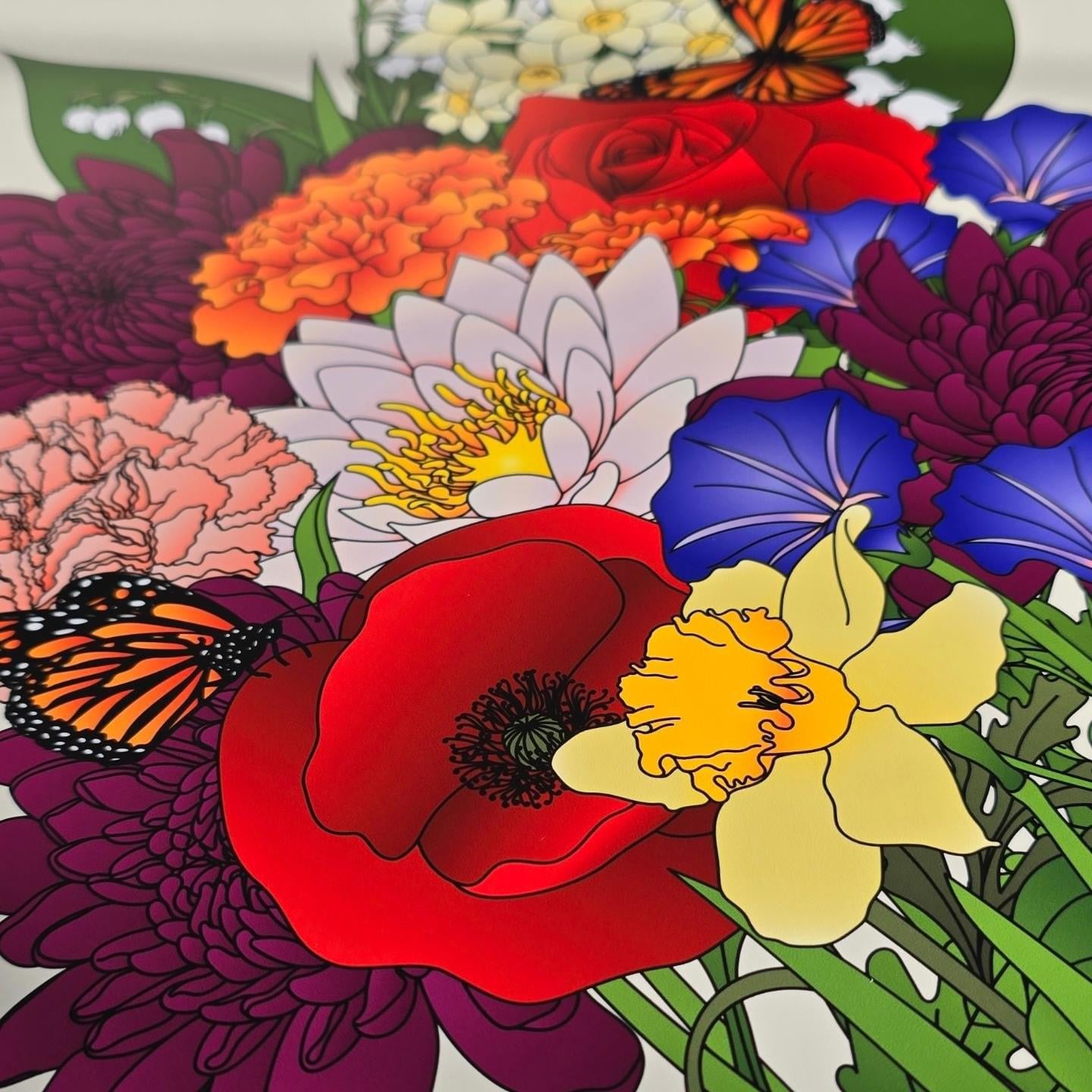 our family bunch (modern, coloured flowers)