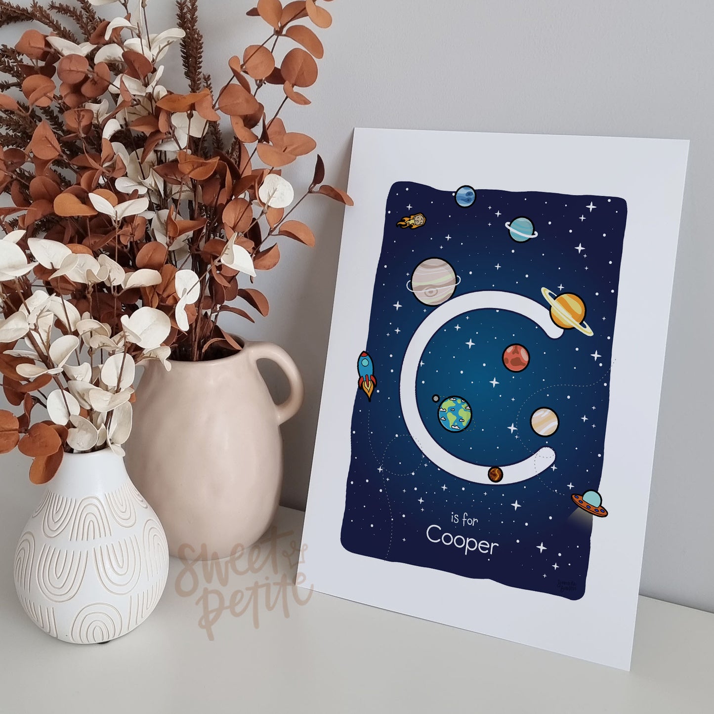 Initial Print - Solar System - Personalised