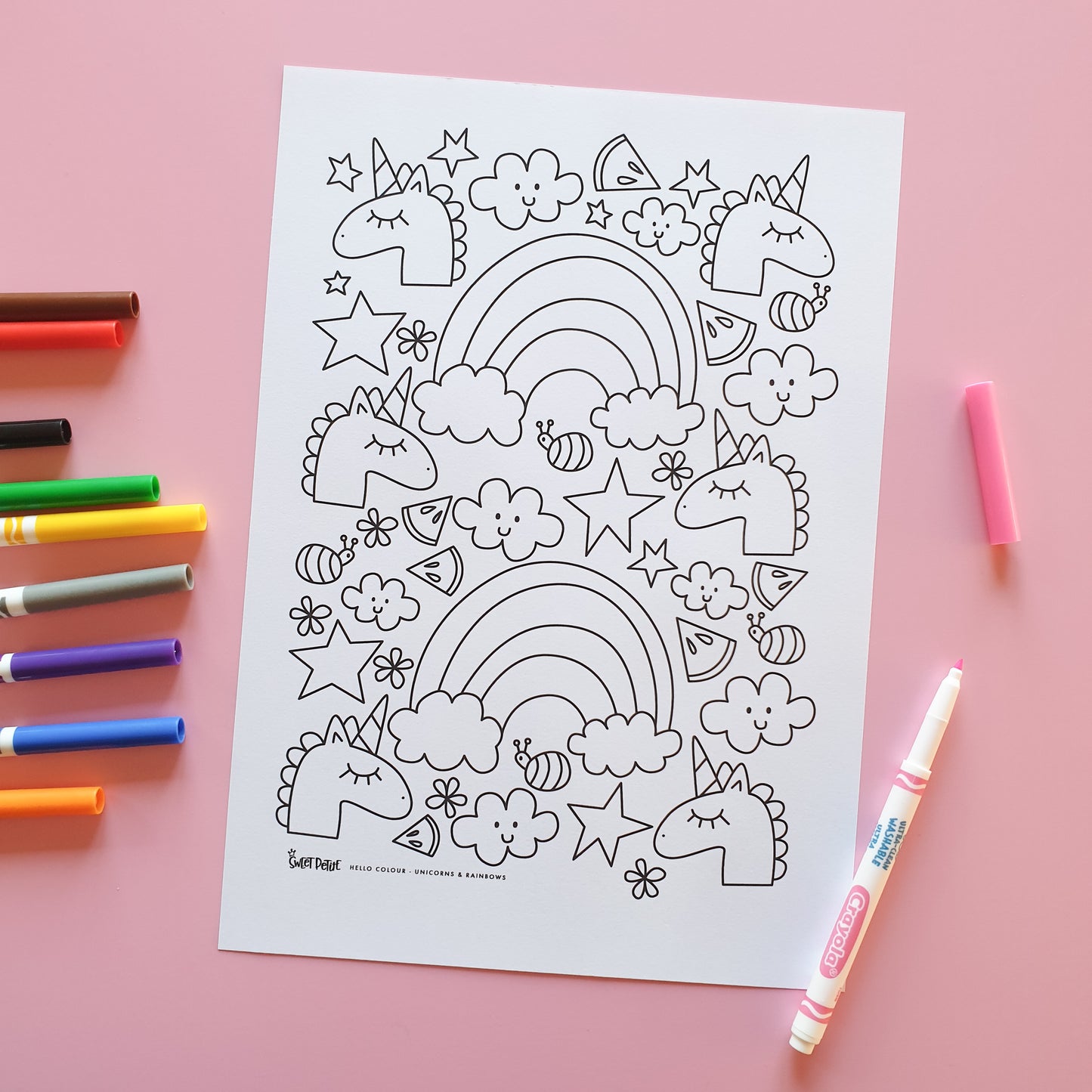 Hello Colour - Unicorns & Rainbows