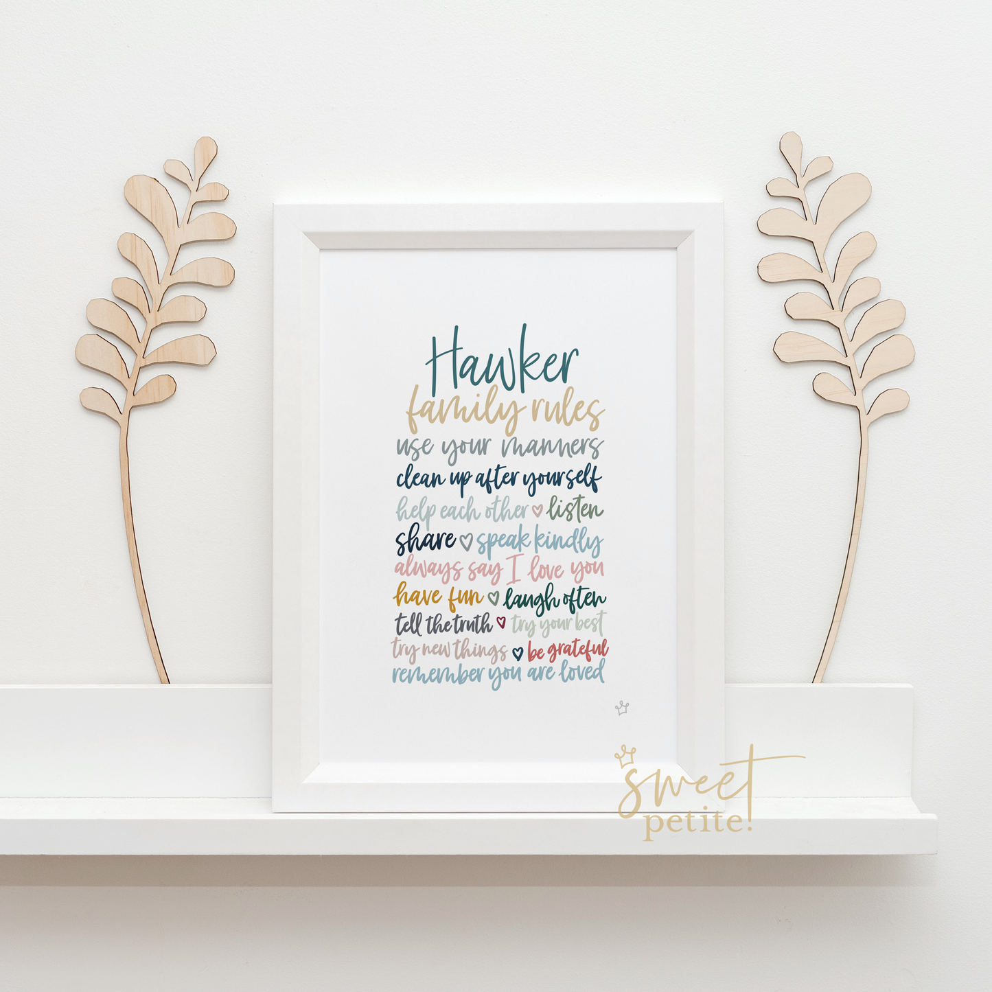 Our Family Rules (Personalised)