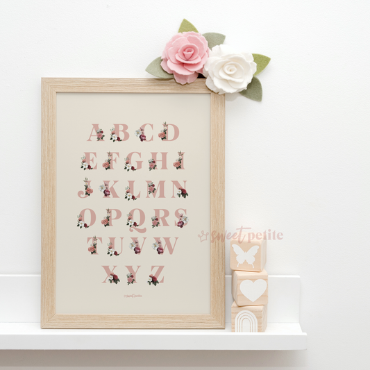 floral abc & 123
