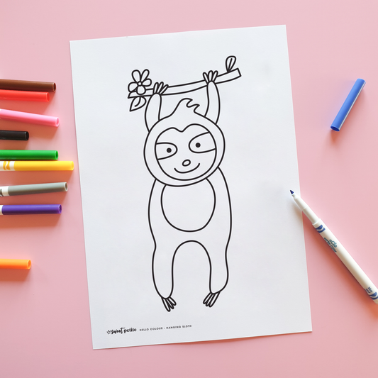 Hello Colour - Hanging Sloth