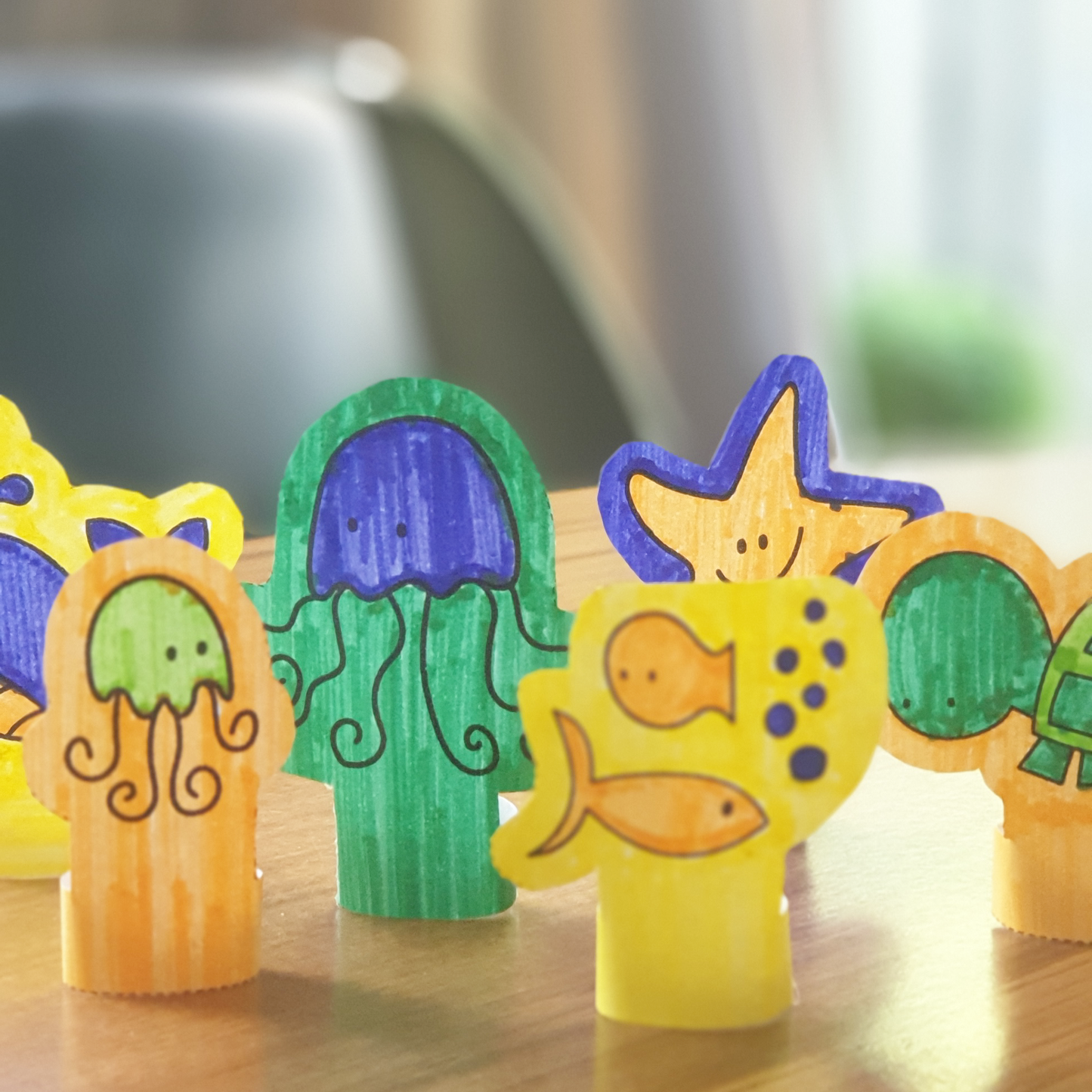 Printable Finger Puppets - Under The Sea