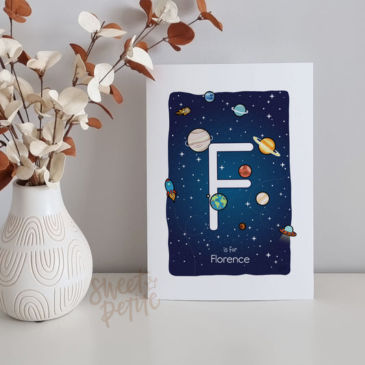 Initial Print - Solar System - Personalised