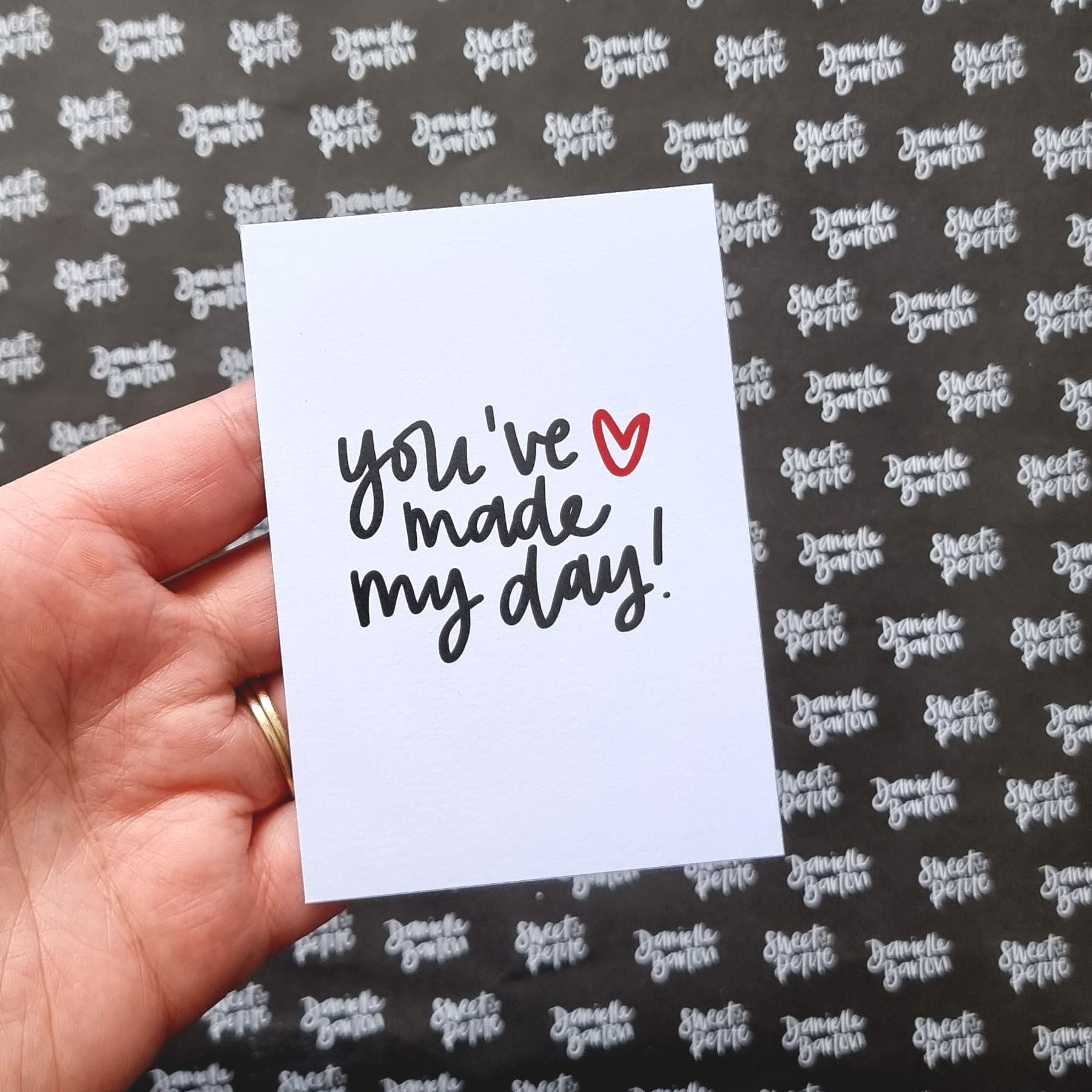 A7 Business Thank You Cards | You've made my day | by Sweet Petite
