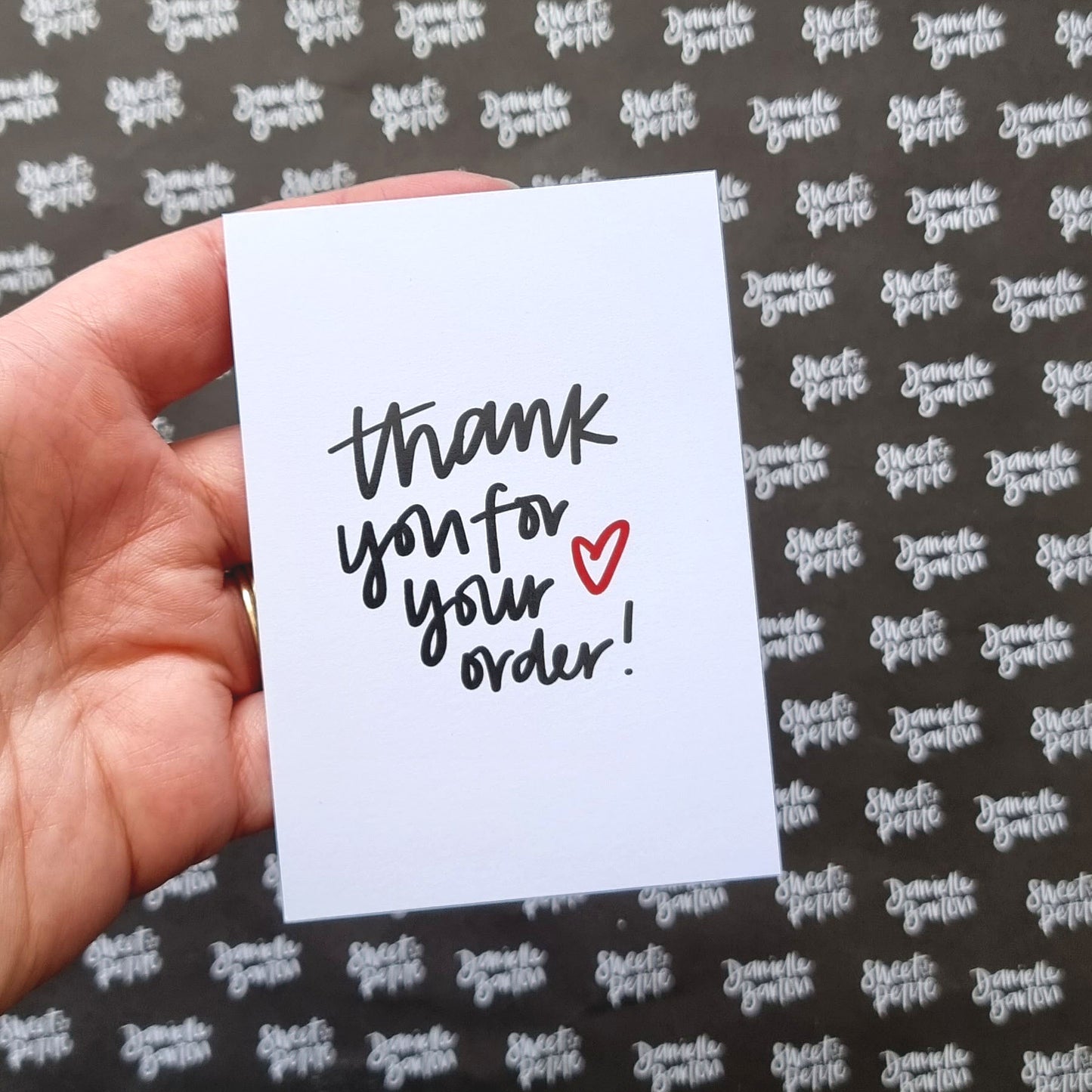 A7 Business Thank You Cards | Thank you for your order | by Sweet Petite