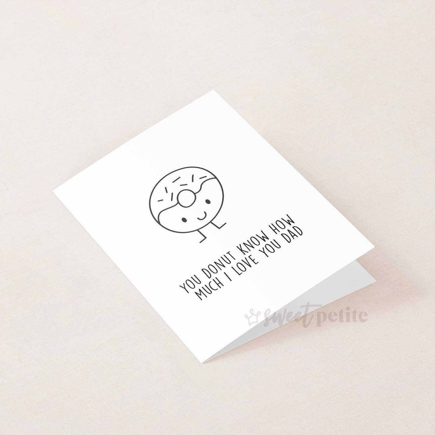 Father's Day - You Donut Know How Much I Love You Dad Printable Card