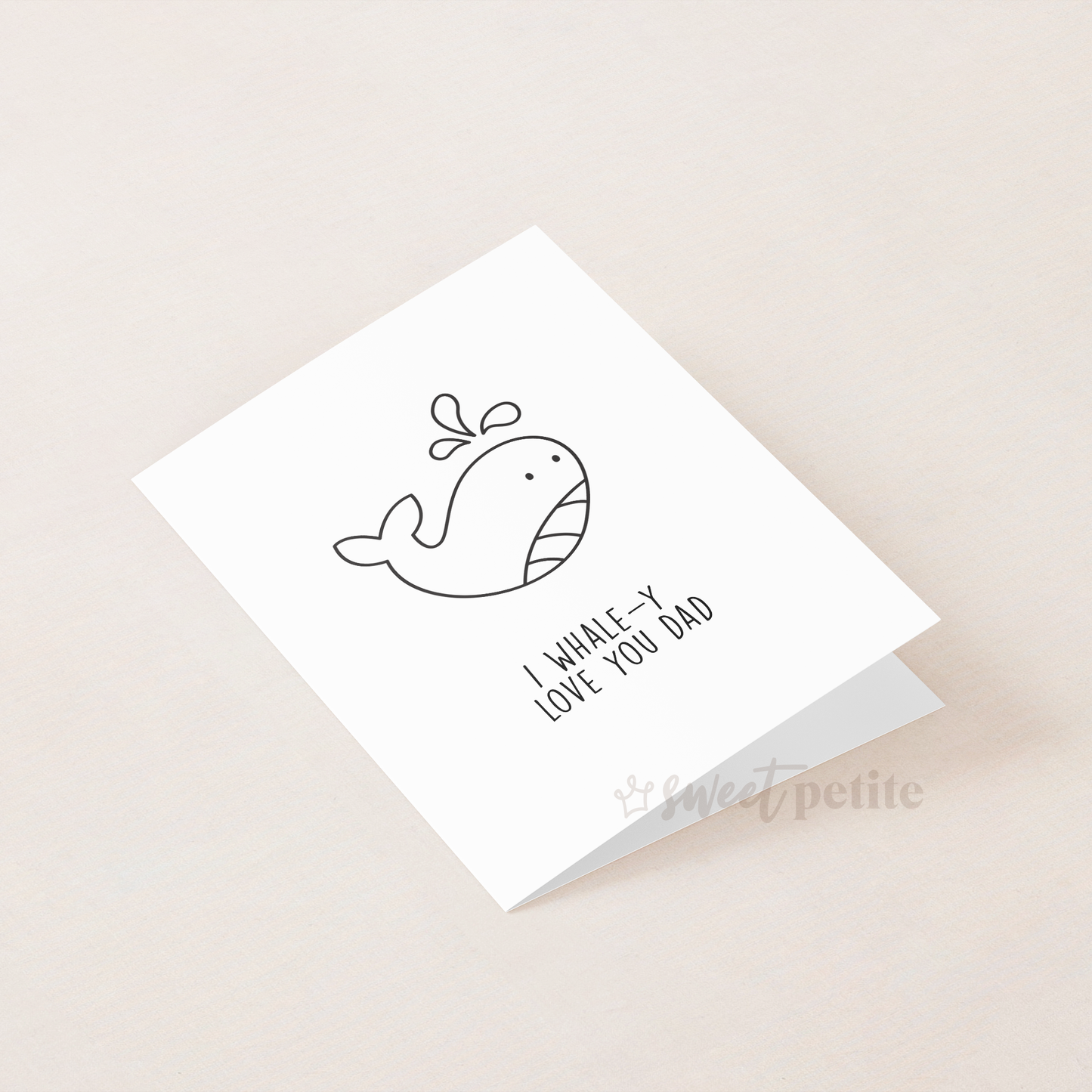 Father's Day - I Whale-y Love You Dad Printable Card