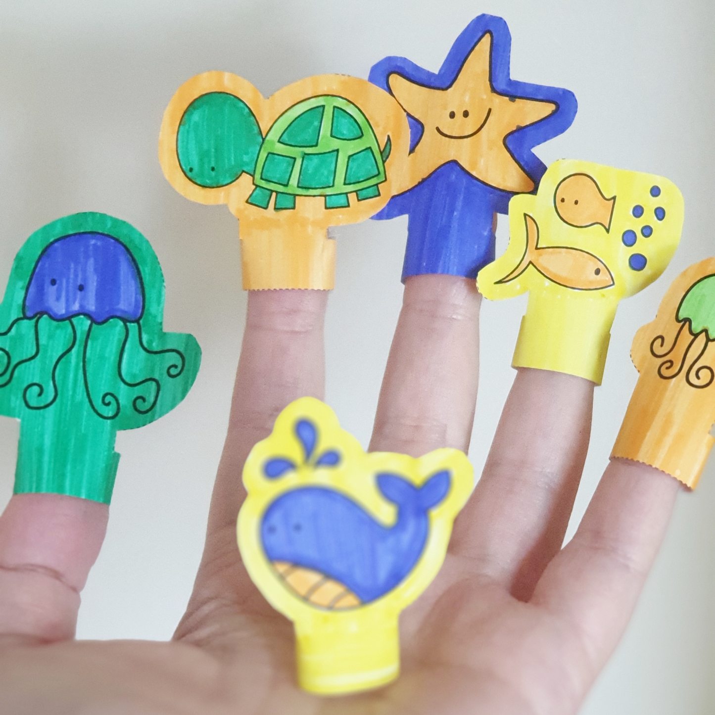 Printable Finger Puppets - Under The Sea