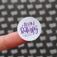 25mm Circle Stickers | Custom logo stickers for Iron Butterfly Jewellery by Sweet Petite