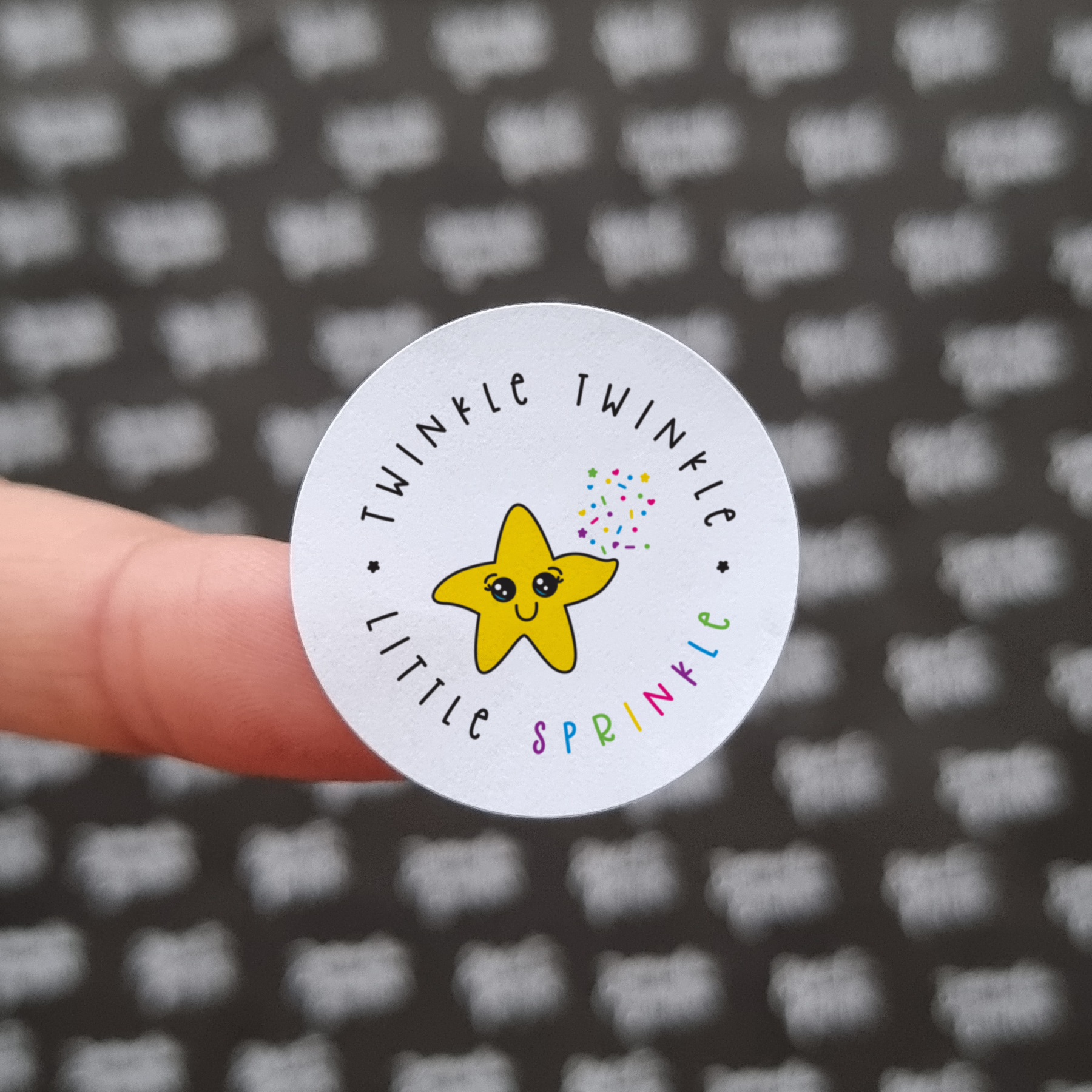 32mm Circle Stickers | Custom logo stickers for Twinkle Twinkle Little Sprinkle by Sweet Petite