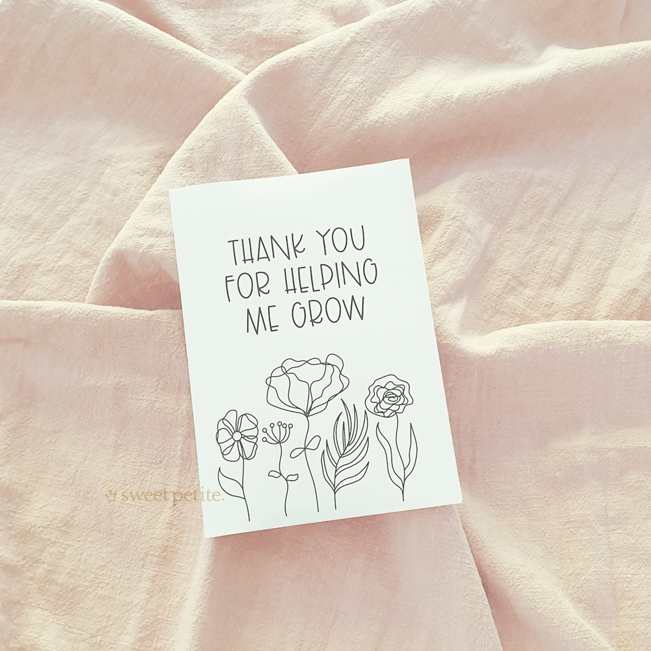 Teacher Thank You Card - Grow